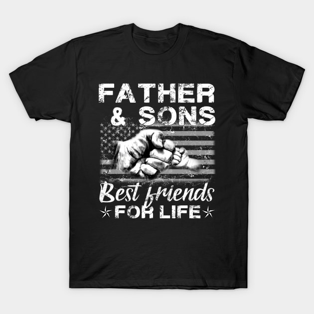 Father and Sons Best Friends for Life Family Matching Family T-Shirt by Otis Patrick